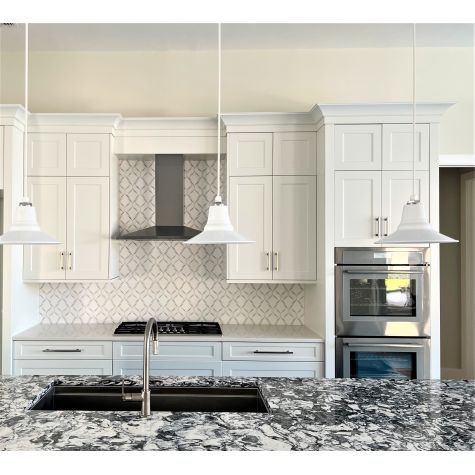 12" Aero LED Pendant, 200-White, Standard White Cord, Flat Lens | LDD Interiors