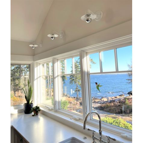Mini Eclipse Wall Sconce, 200-White, G37 Arm | Customer Submission