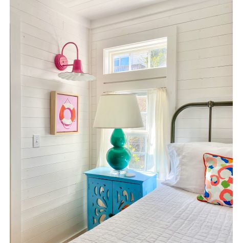 14" Seaside Wall Sconce, 490-Magenta | Photo Courtesy of Brooke Lancaster