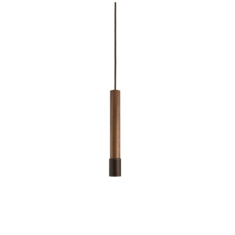 15" Alto LED, 615-Oil-Rubbed Bronze, Walnut Wood, CSBB-Black & Brown Cloth Cord