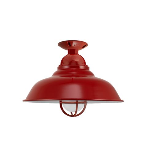 16" Chicago, 400-Barn Red, CGG-Standard Cast Guard, FST-Frosted Glass