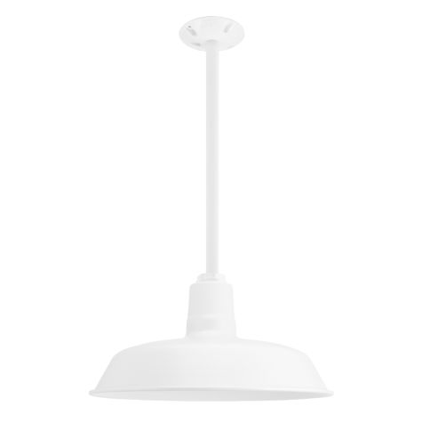 16" The Original™, 200-White, 18" Stem, Hang Straight Canopy