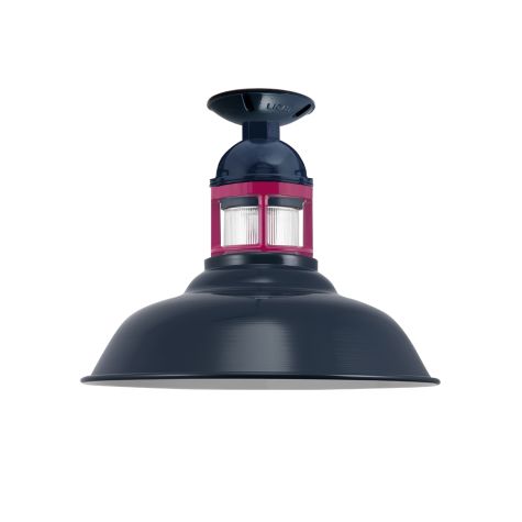 16" Outback, 705-Navy, Guard in 490-Magenta, RIB-Ribbed Glass