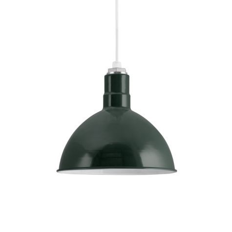 12" Wilcox, 300-Dark Green, SWH-Standard White Cord