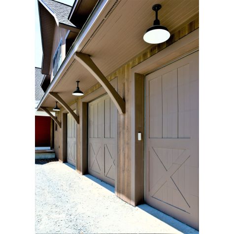 14" Dino, M103-Marine Grade Black, 6" Stem, Heavy Duty Stem Mount Canopy | Photo Courtesy of Beilman Architecture