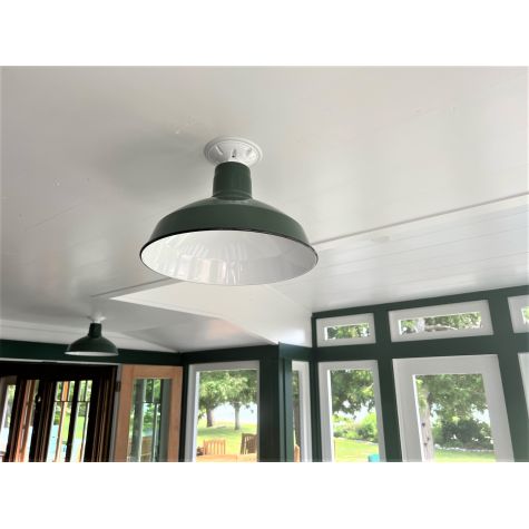 14" Dino, 350-Porcelain Vintage Green, Mounting in 250-White | Photo Courtesy of Customer