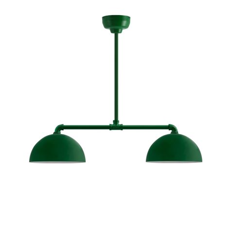 Loma 2-Light LED Chandelier, 12" Shades, 307-Emerald Green, 12" Arms