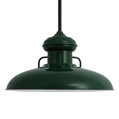 30" Laramie LED, 300-Dark Green, Mounting in 100-Black