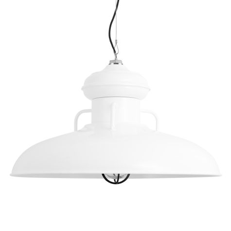 30" Laramie Nautical LED, 200-White, CGG-Standard Cast Guard, 100-Black, RIB-Ribbed Glass, CSB-Black Cloth Cord