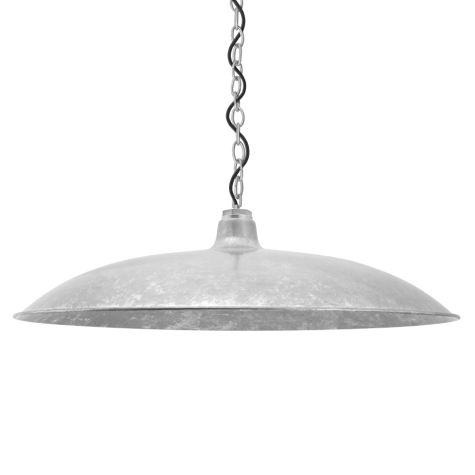 28" Sinclair LED Chain Hung, 975-Galvanized, SBK-Standard Black Cord