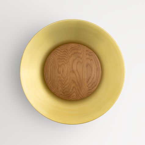 20" Carver LED Wooden Diffuser Light, 997-Natural Raw Brass, Oak Wood Diffuser