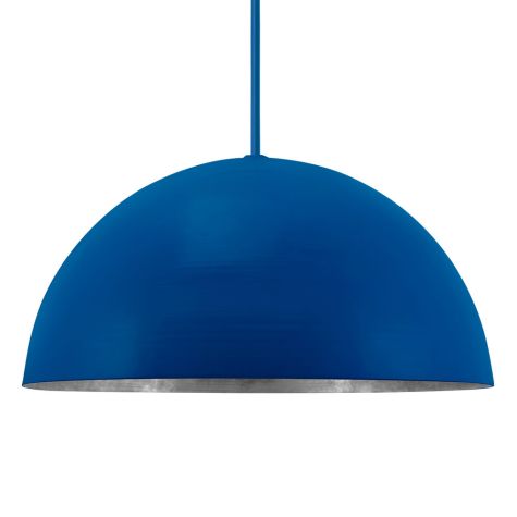 36" Loma, Exterior in 700-Royal Blue, Interior in 975-Galvanized, Mounting in 700-Royal Blue