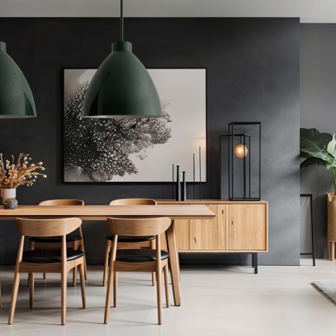 Oxford LED Stem Pendant, 300-Dark Green