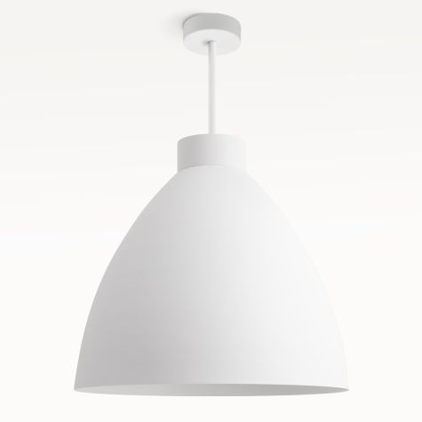 Oxford LED Stem Pendant Light, 206-Matte White