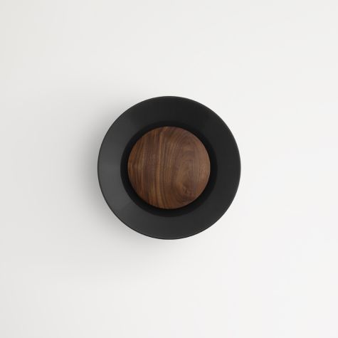 12" Carver LED Wooden Diffuser Light, 100-Black, Walnut Wood Diffuser