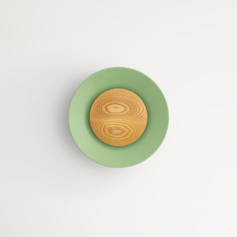12" Carver LED Wooden Diffuser Light, 320-Fern Green, Ash Wood Diffuser