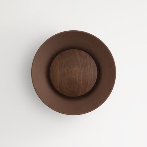 16" Carver LED Wooden Diffuser Light, 605-Textured Rust, Walnut Wood Diffuser